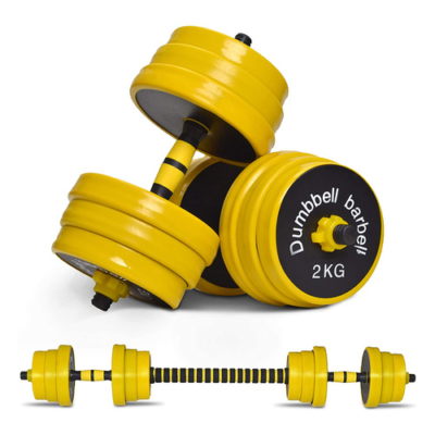 סט משקולות פלדה 25 ק"ג Dumbbell Barbell